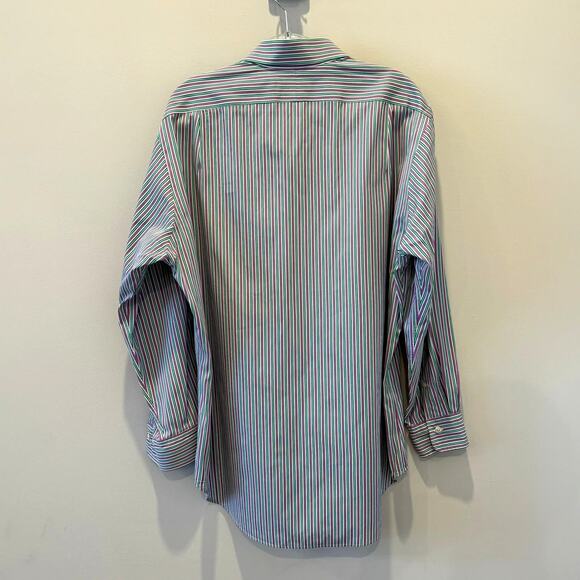 Polo Ralph Lauren Men's 16.5 Classic Fit Button Down Long Sleeve Striped Shirt - Picture 3 of 4